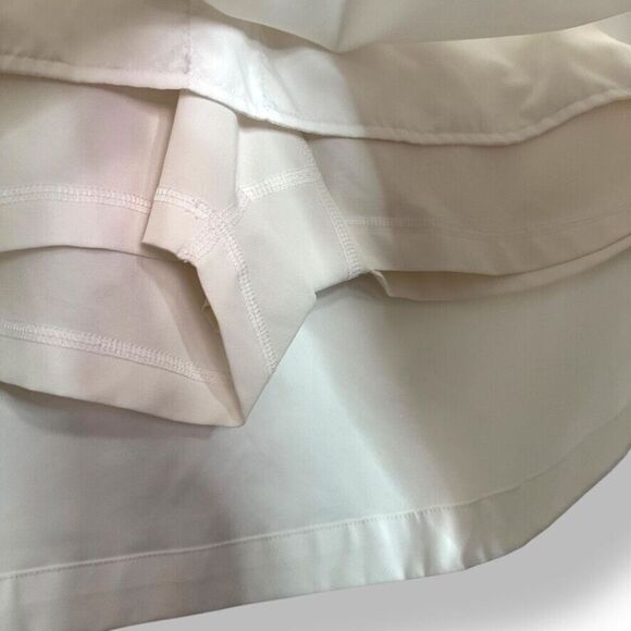 Nike Skort Women 10 White Golf Tournament Dri Fit Swoosh Inner Shorts - Picture 4 of 9